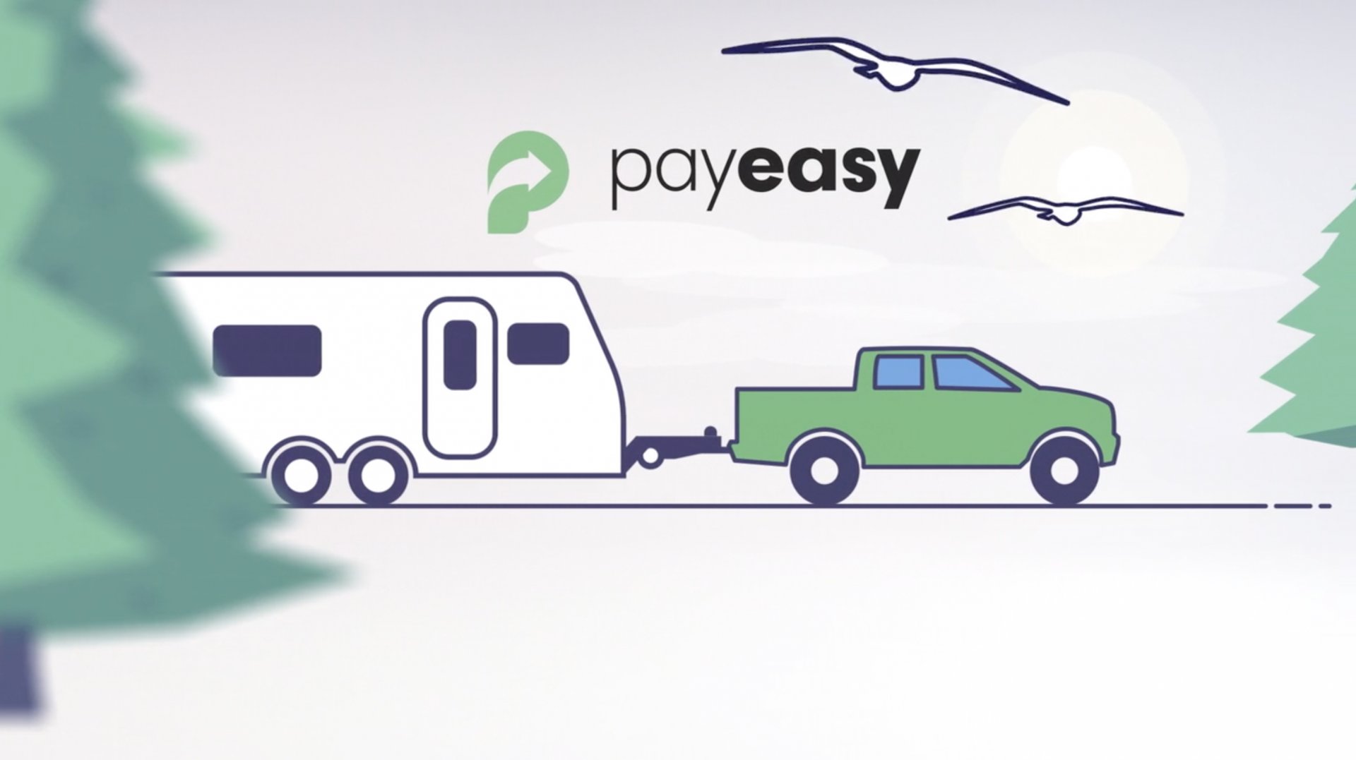 Pay Easy Video poster with car and boat image